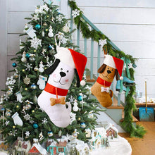Load image into Gallery viewer, HiFuzzyPet Plush Dog Christmas Stockings with 3D Pet Pattern