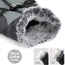 Load image into Gallery viewer, dog coat jacket with foldable warm collar
