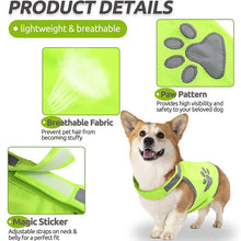 Load image into Gallery viewer, HiFuzzyPet Reflective Dog Safety Vest for Day or Night Outdoor Activity