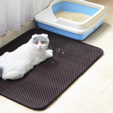 Load image into Gallery viewer, HiFuzzyPet Cat Litter Mat Waterproof Double-Layer Foldable