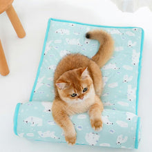 Load image into Gallery viewer, HiFuzzyPet Washable Cooling Dog Bed with Pillow