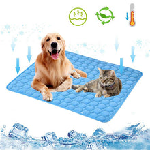 Load image into Gallery viewer, HiFuzzyPet Self Cooling Ice Silk Dog Cooling Mat for Summer