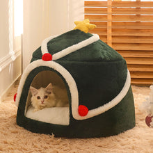 Load image into Gallery viewer, cat Christmas bed-Christmas tree shaped
