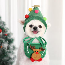Load image into Gallery viewer, HiFuzzyPet Dog Christmas Hat and Bib Set