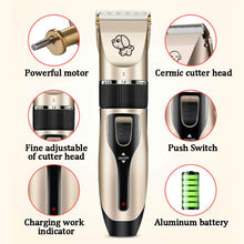 Load image into Gallery viewer, HiFuzzyPet Rechargeable Professional Dog Hair Clippers