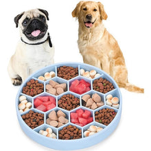 Load image into Gallery viewer, HiFuzzyPet Silicone Slow Feeder Dog Bowl with Suction Cup