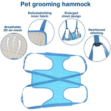 Load image into Gallery viewer, HiFuzzyPet Breathable Dog Grooming Hommack, Pet Hammock Restraint Bag