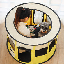 Load image into Gallery viewer, HiFuzzyPet Foldable Round Cat Playpen