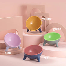 Load image into Gallery viewer, HiFuzzyPet 15° Tilted Elevated Cat Bowls for Anti-Vomitng