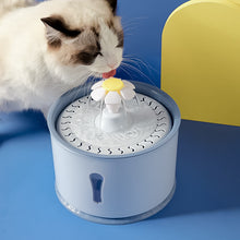 Load image into Gallery viewer, HiFuzzyPet Flower Cat Water Fountain, 67oz/2.0L