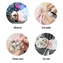 Load image into Gallery viewer, HiFuzzyPet Adjustable Mesh Cat Bath Bag