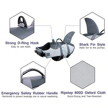 Load image into Gallery viewer, HiFuzzyPet Shark Fin Dog Life Jacket for Swimming
