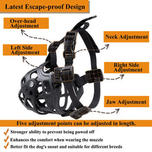 Load image into Gallery viewer, HiFuzzyPet Basket Dog Muzzle with Movable Cover