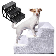 Load image into Gallery viewer, HiFuzzyPet Removable Dog Stairs for Tall Bed,Car