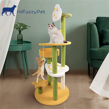 Load image into Gallery viewer, HiFuzzyPet Cat Tree With Scratching Post, Cat Tower For Indoor