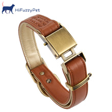 Load image into Gallery viewer, HiFuzzyPet Leather Dog Collar with Quick Release Buckle