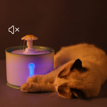 Load image into Gallery viewer, HiFuzzyPet Flower Cat Water Fountain, 67oz/2.0L