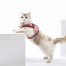 Load image into Gallery viewer, HiFuzzyPet Fashionable Cat Harness and Leash Set - Escape Proof Cat Dog Walking Harness