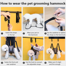 Load image into Gallery viewer, HiFuzzyPet Breathable Dog Grooming Hommack, Pet Hammock Restraint Bag