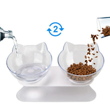 Load image into Gallery viewer, HiFuzzyPet Silicone Elevated Cat Bowls with Stand