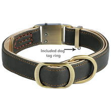 Load image into Gallery viewer, HiFuzzyPet Leather Dog Collar with Quick Release Buckle
