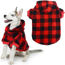 Load image into Gallery viewer, HiFuzzyPet Plaid Dog Hoodie Clothes