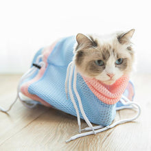Load image into Gallery viewer, HiFuzzyPet Adjustable Mesh Cat Bath Bag