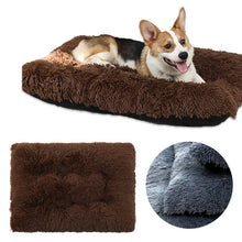 Load image into Gallery viewer, brown dog crate bed mat