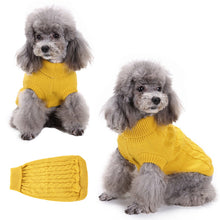 Load image into Gallery viewer, Yellow Turtleneck Dog Sweater