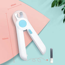 Load image into Gallery viewer, HiFuzzyPet Professional Safe Dog Nail Clippers with LED Lights