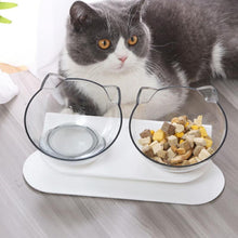 Load image into Gallery viewer, HiFuzzyPet Silicone Elevated Cat Bowls with Stand