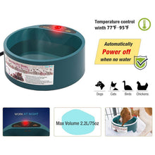 Load image into Gallery viewer, HiFuzzyPet Winter Heating Water Bowl For Pets