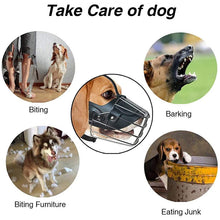 Load image into Gallery viewer, HiFuzzyPet Metal Dog Muzzle, Mouth Cover for Dogs Biting for Pant