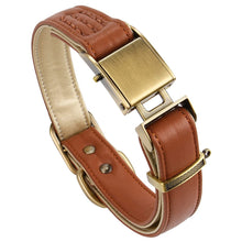 Load image into Gallery viewer, HiFuzzyPet Leather Dog Collar with Quick Release Buckle