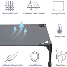 Load image into Gallery viewer, HiFuzzyPet Elevated Dog Bed Dog Cot with Mesh Center