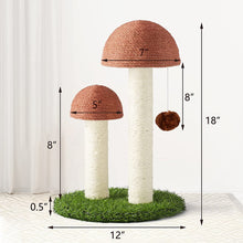 Load image into Gallery viewer, HiFuzzyPet Mushroom Scratching Post for Cat