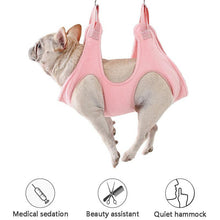 Load image into Gallery viewer, HiFuzzyPet Dog Grooming Hammock for Dog Nail Clipping
