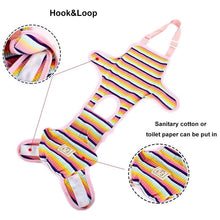 Load image into Gallery viewer, HiFuzzyPet Breathable Cotton Dog Diaper with Suspender