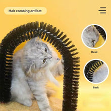 Load image into Gallery viewer, HiFuzzyPet Cat Arch Self Groomer Brush with Scratcher Pad