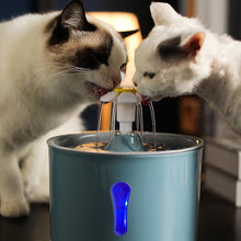 Load image into Gallery viewer, HiFuzzyPet Flower Cat Water Fountain, 67oz/2.0L