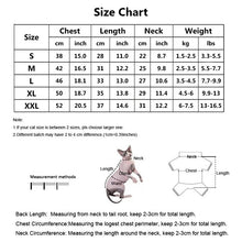 Load image into Gallery viewer, dog cat hoodies size chart