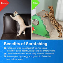 Load image into Gallery viewer, HiFuzzyPet Dinosaur Corrugated Cat Scratching Board