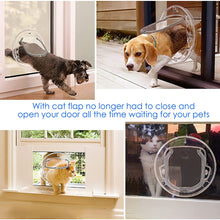 Load image into Gallery viewer, HiFuzzyPet 4 Locking Ways Cat Door For Patios Screen Door & Windows