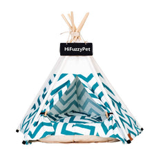 Load image into Gallery viewer, HiFuzzyPet Pet Teepee Dog & Cat Bed with Cushion