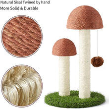 Load image into Gallery viewer, HiFuzzyPet Mushroom Scratching Post for Cat