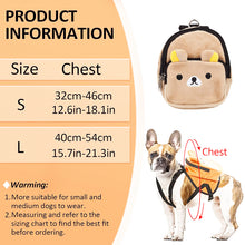 Load image into Gallery viewer, HiFuzzyPet Small Dog Hiking Backpack, Puppy Saddlebag