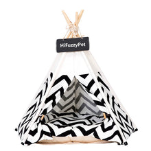 Load image into Gallery viewer, HiFuzzyPet Pet Teepee Dog & Cat Bed with Cushion