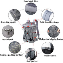 Load image into Gallery viewer, HiFuzzyPet Legs Out Front Dog Carrier Backpack for Traveling