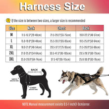 Load image into Gallery viewer, dog sledding harness size chart