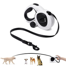 Load image into Gallery viewer, HiFuzzyPet Retractable Dog Leash with Lights and Poop Bag Holder- 16Ft